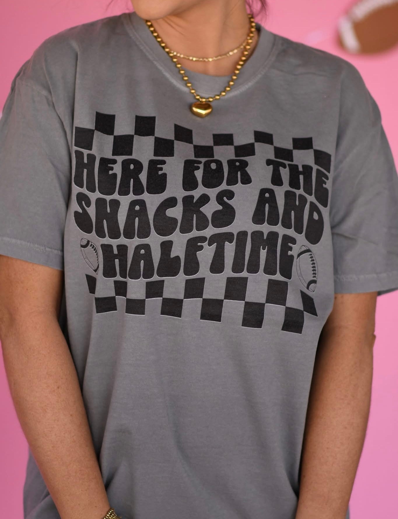 Here For The Snacks and Halftime Long Sleeve/Tee