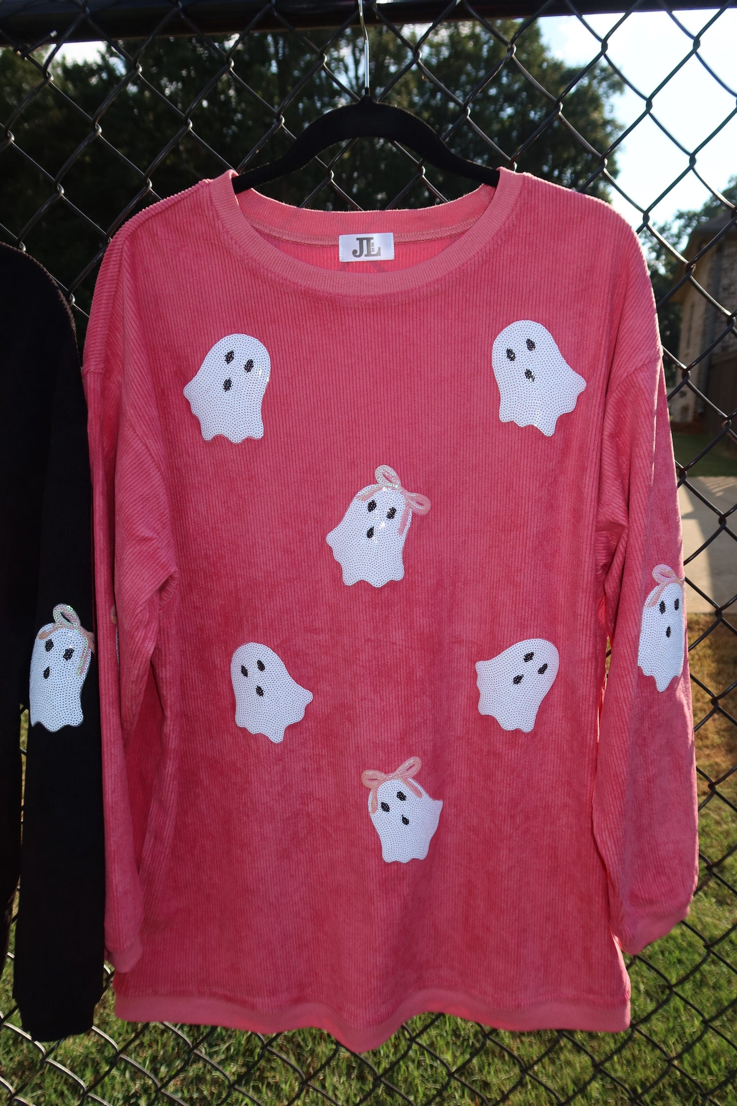 Ghost Bow Sequin Corded Crews
