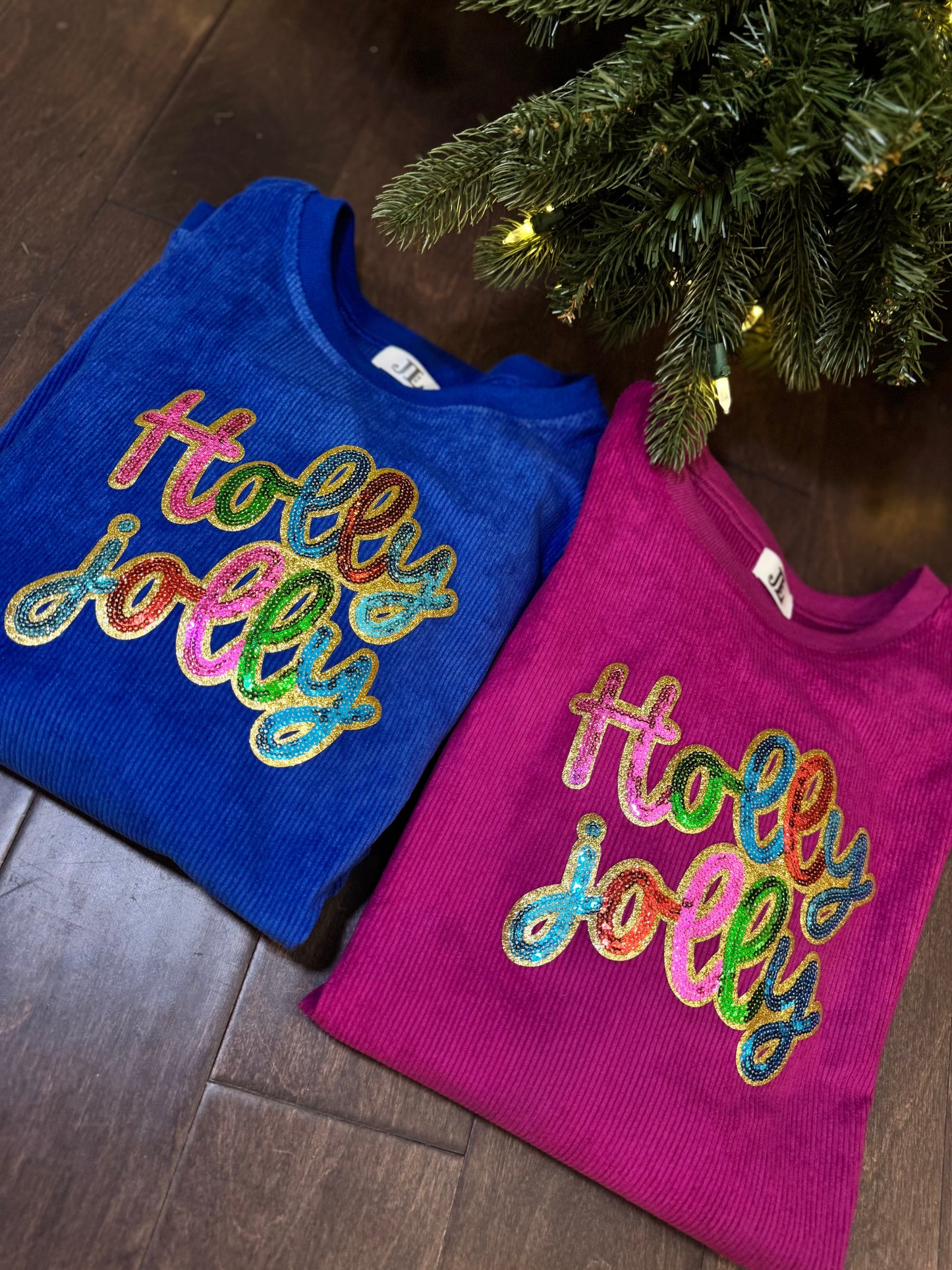 Pastel Nutcracker Sequin Corded Crews