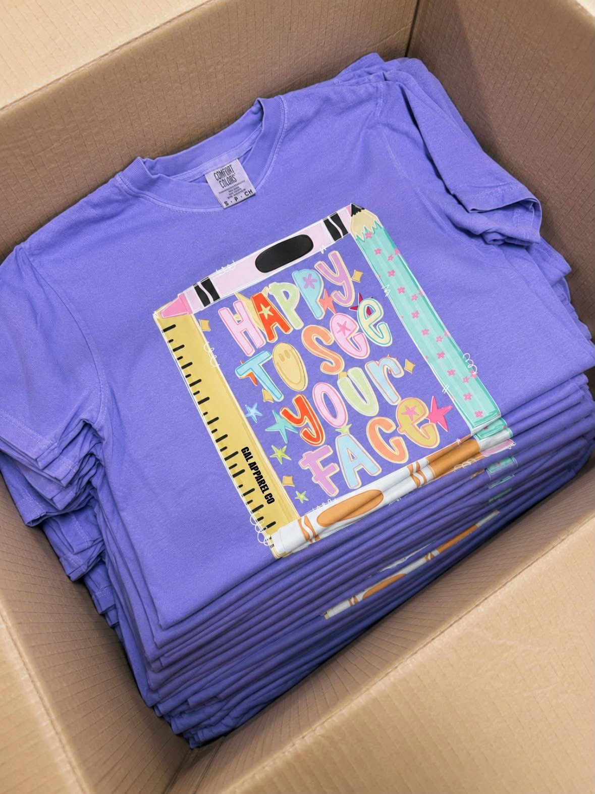 š Happy to See Your Face Teacher T-Shirt | Cute Back to School Teacher Tee | Comfort Colors Teacher Shirt | Teacher Gift