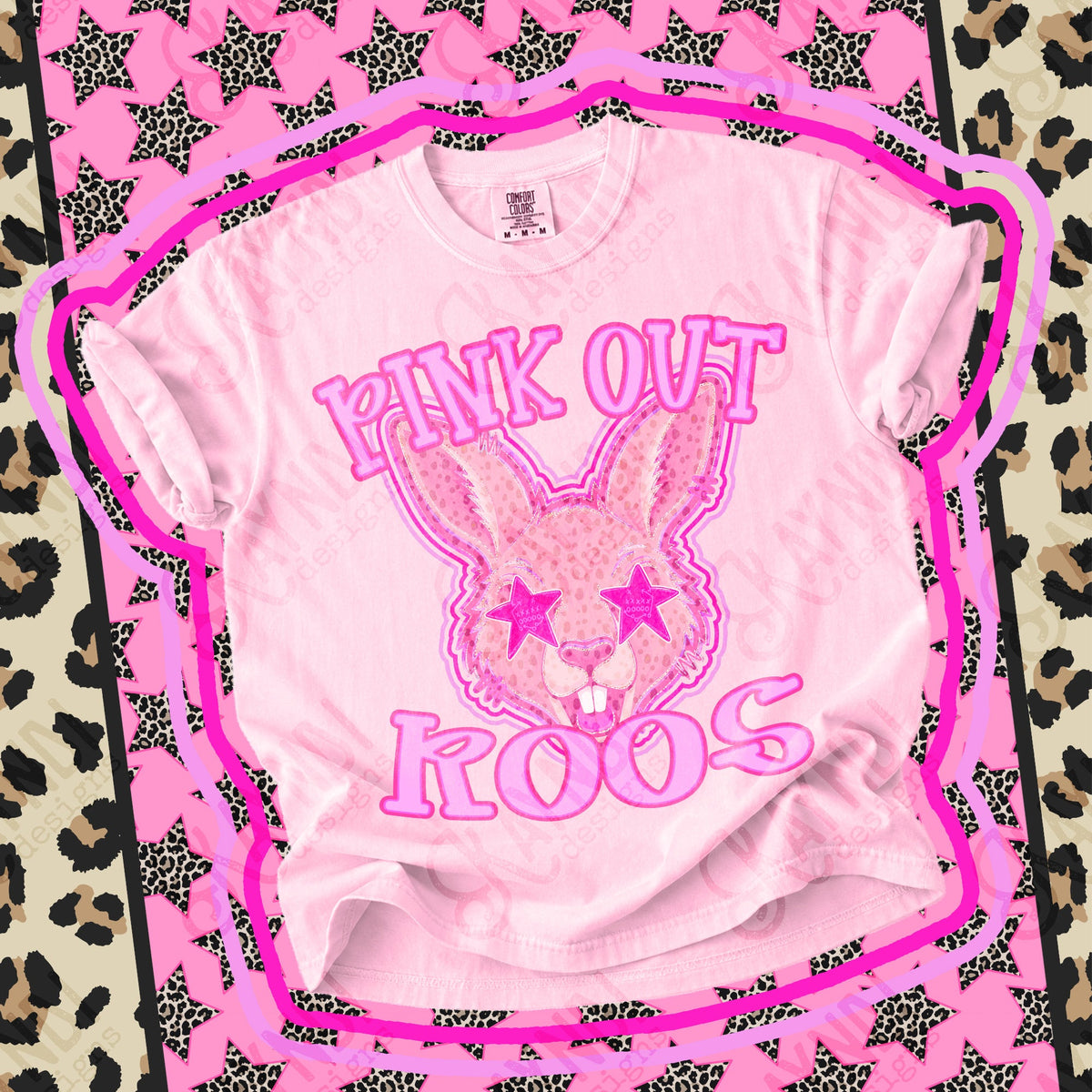 Pink Out Star Eye Mascots - Multiple Styles