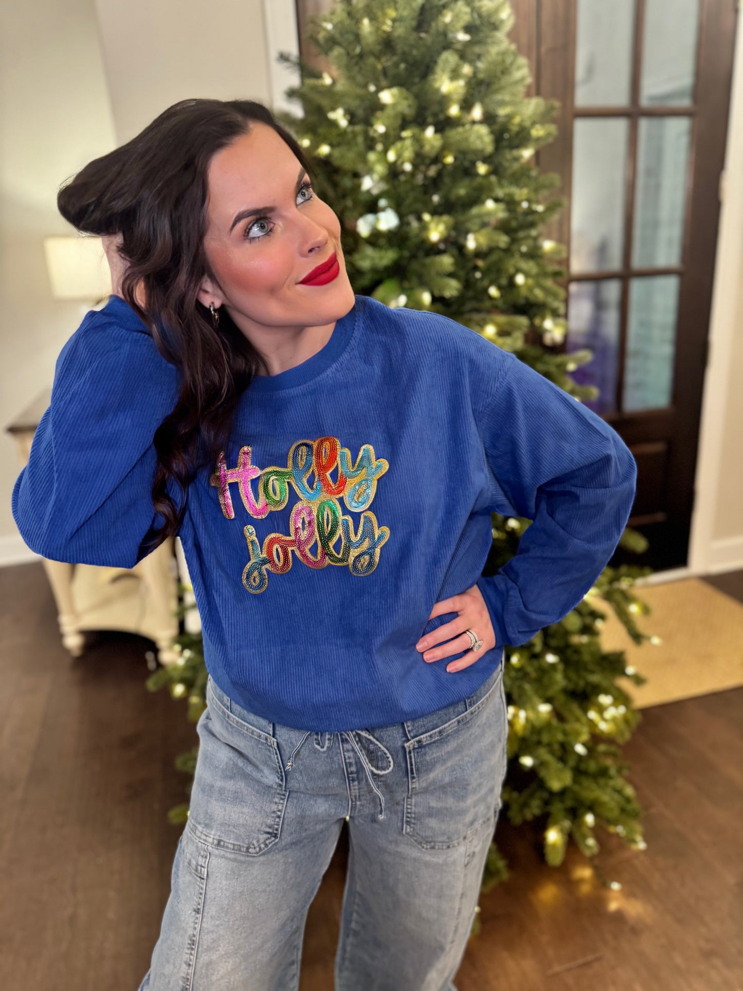 Pastel Nutcracker Sequin Corded Crews