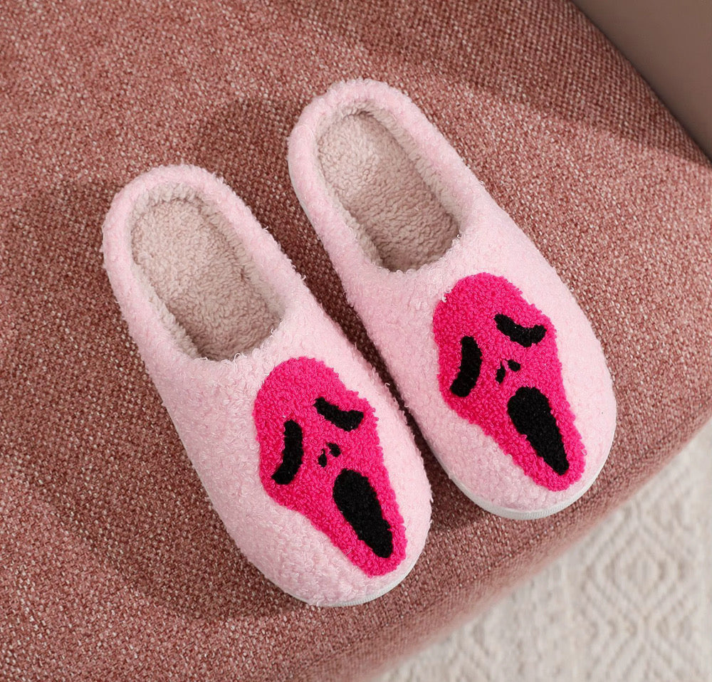 Pink Ghostface Slippers *CIJ Special*