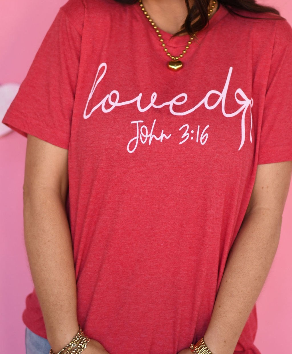 RTS Loved John 3:16 Bow Tee