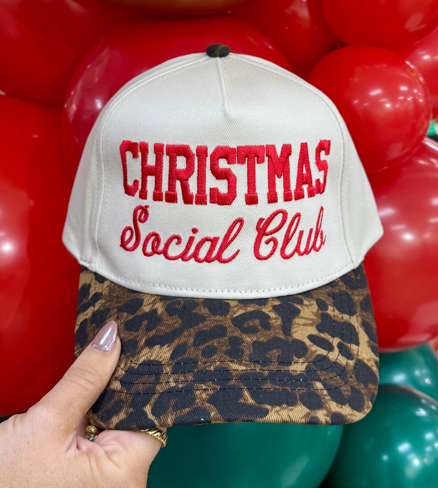 Christmas Social Club Leopard Hat
