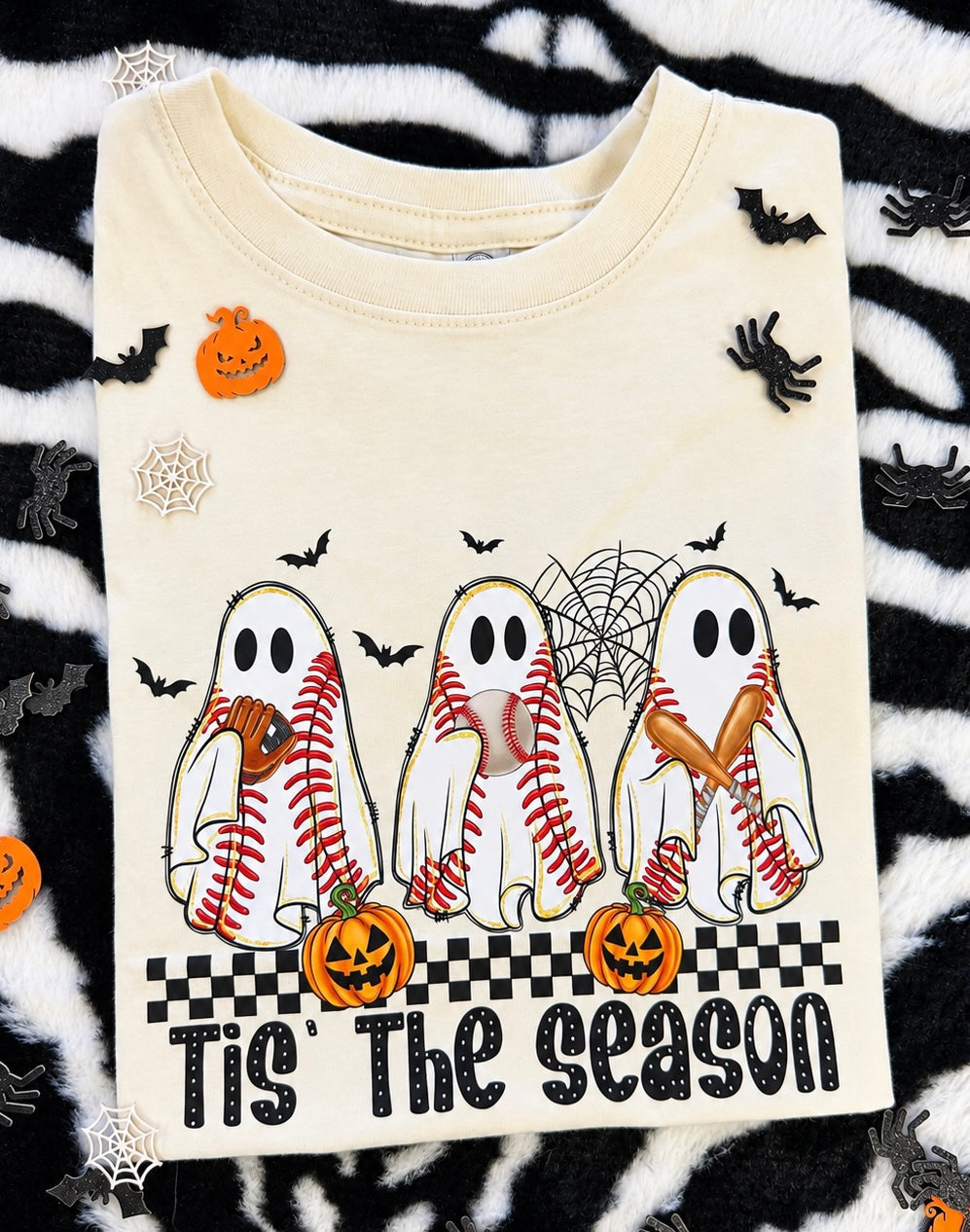 Tis The Season Baseball Ghosts Tee