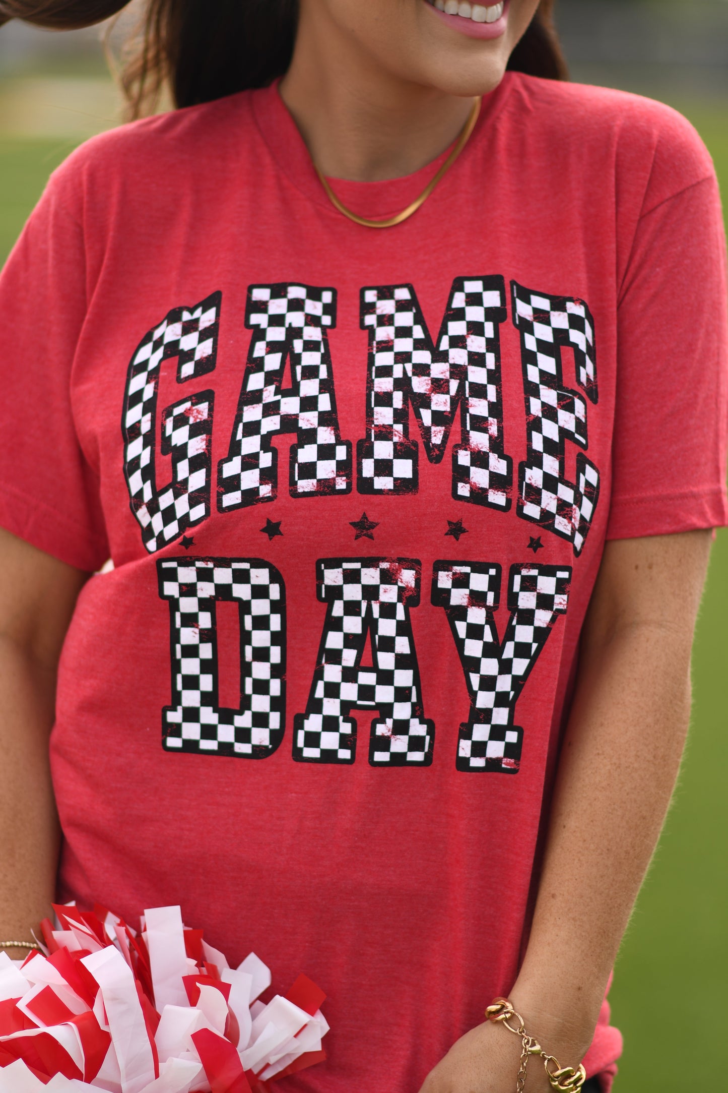 *SALE* RTS Red Checkered Game Day Tee