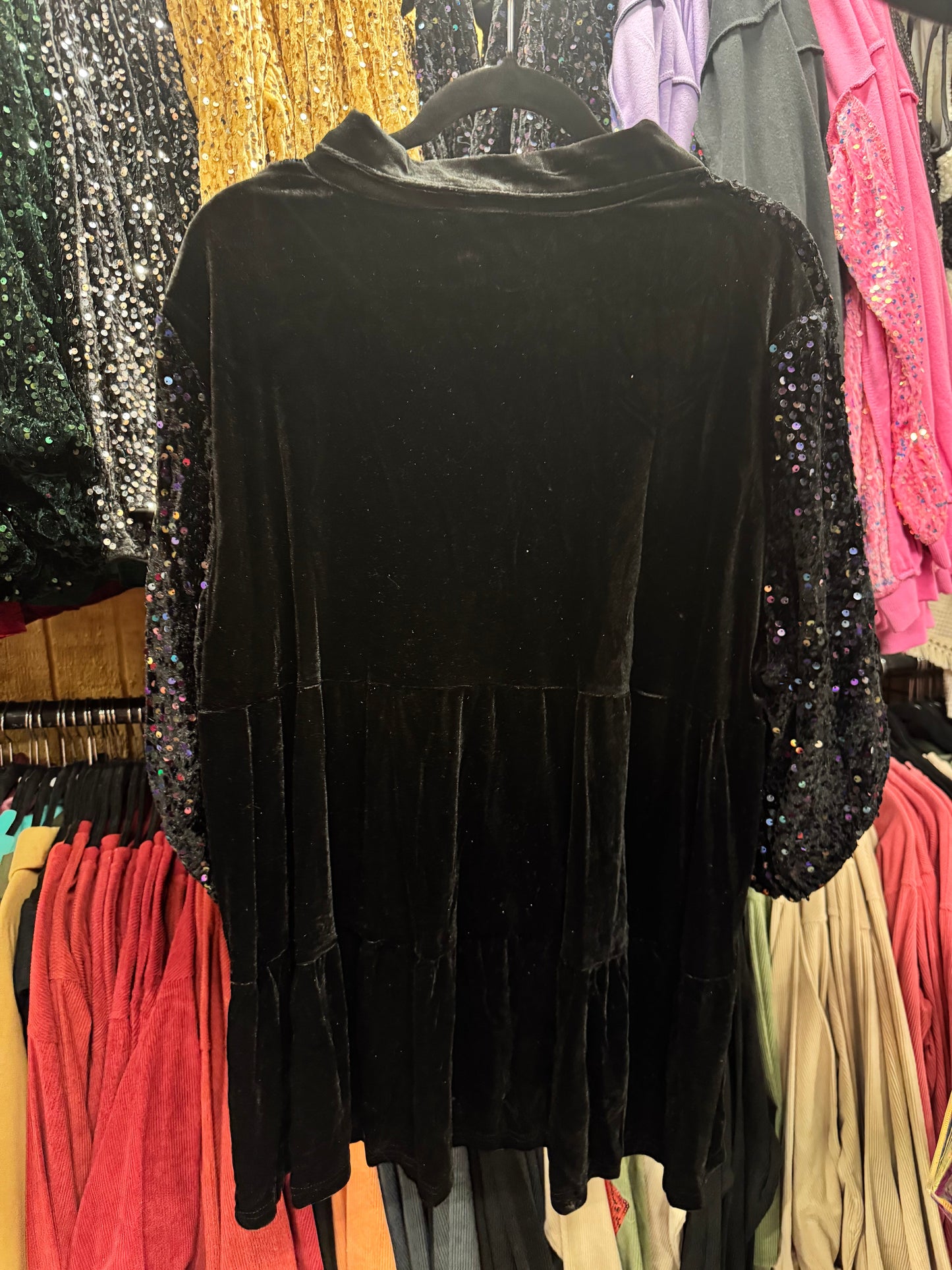 Velvet + Sequin Tunic/Dress