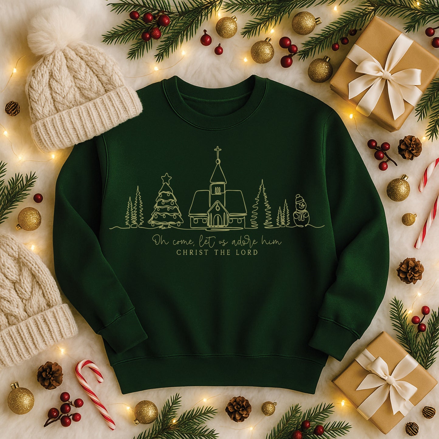 Oh Come Let Us Adore Him Sweatshirt *CIJ SPECIAL*