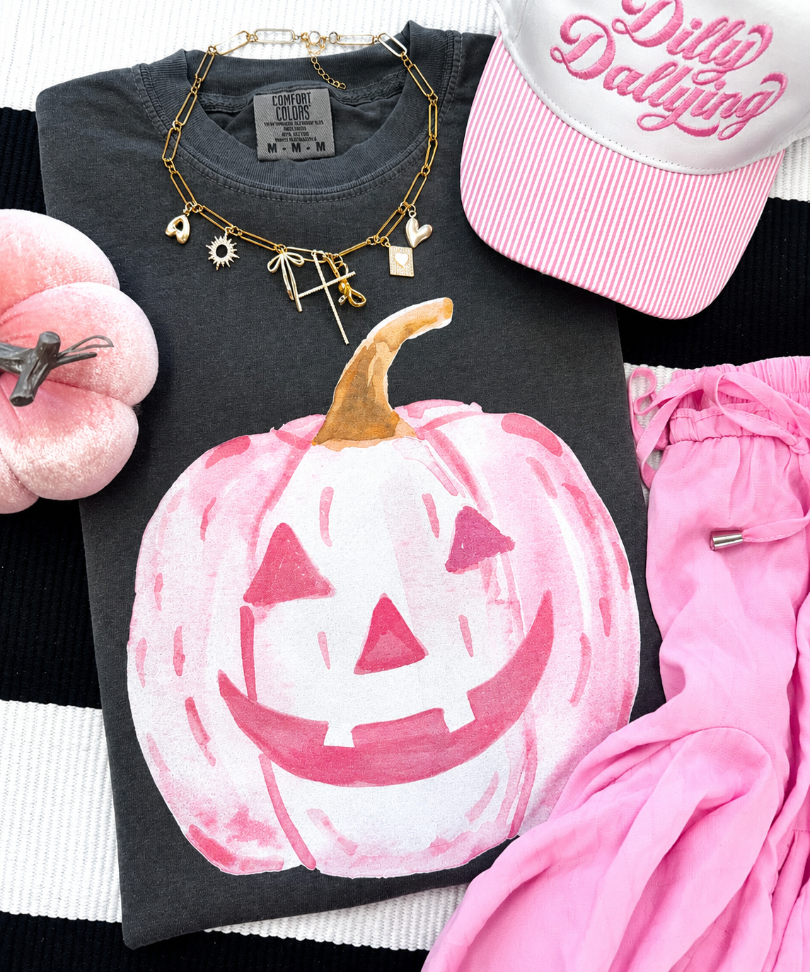 Pink Jack O Lantern Tee/Long Sleeve