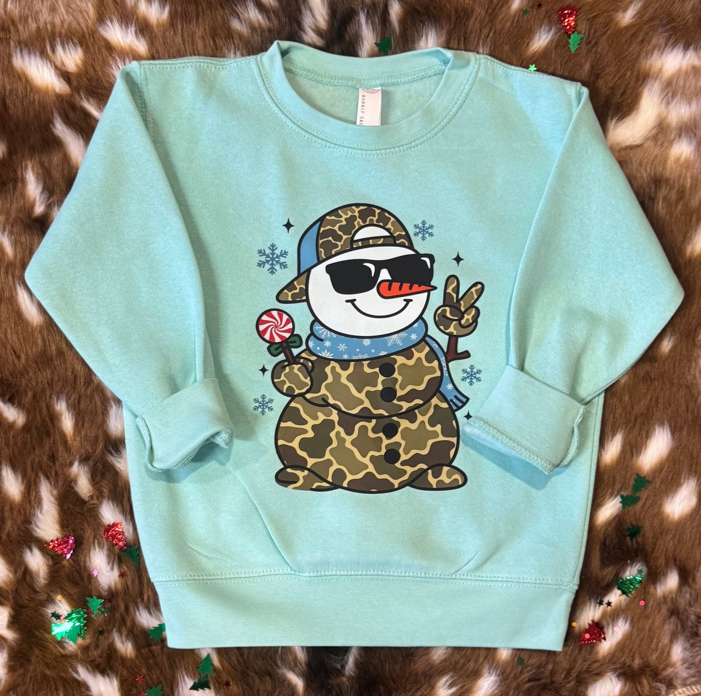 Camo Snowman Tee/Sweatshirt