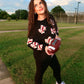 Chenille Football Bow Corded Crew