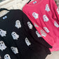 Black Glitter Ghost Corded Crew