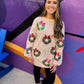 RTS Sequin Wreath Corded Crew