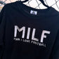 MILF Embroidered Corded Crew
