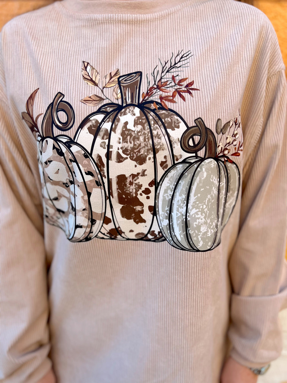 RTS Brown Pumpkin Corded Crew