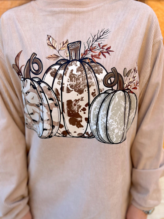 RTS Brown Pumpkin Corded Crew