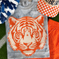 Orange and White Tiger Colorblast Tee
