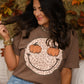 Leopard Pumpkin Smiley Tee