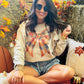 Fall Plaid Bow Sweatshirt