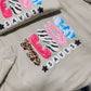 Jesus Saves Graphic Sweatshirt | Christian Crewneck | Leopard Zebra Pink Polka Dot Jesus Sweater