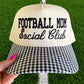 Football Mom Social Club Gingham Hat