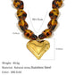 18K Gold Leopard Heart Necklace *PRE ORDER*