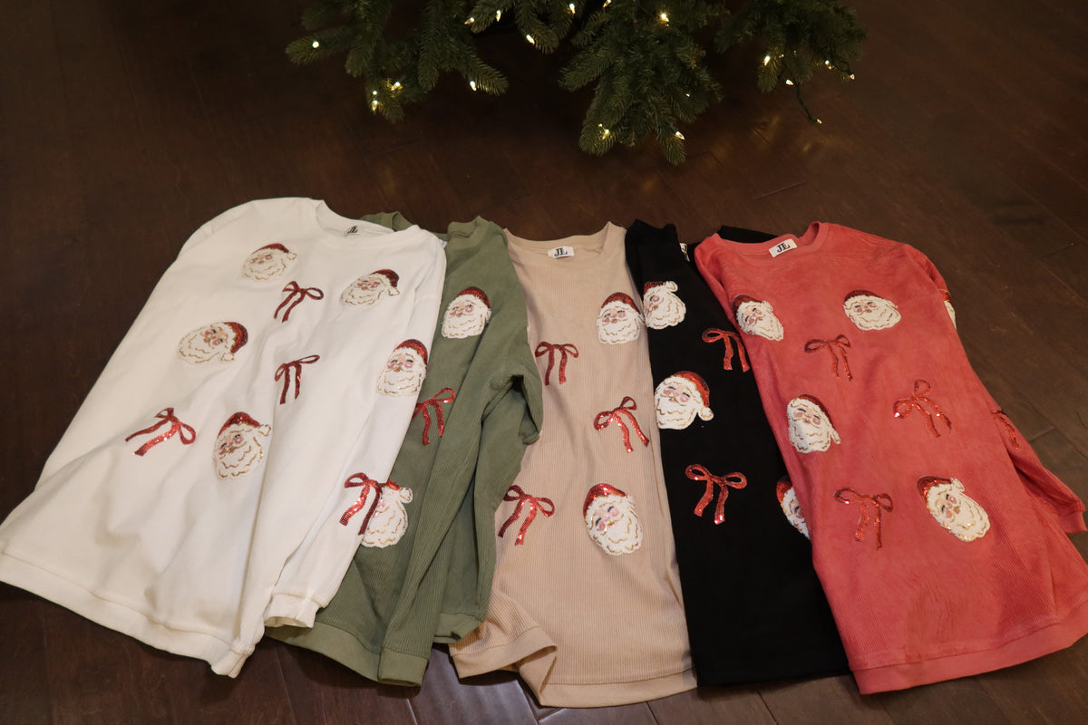 Santa Bow Corded Crews