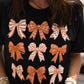 Orange and White Bows Tee