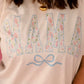 Blue Floral Mama Bow Tee
