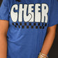 Cheer Checkered Pick Your Color Tee