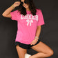 Cheer Gingham Bow Tee