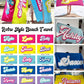Retro Style Personalize Name Beach Towel