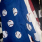 (MULTI COLOR) Sequin Baseball Corded Crews