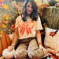 Pumpkin Bow Tee