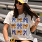 Purple and Gold Bows Tee