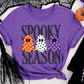 Spooky Season Polka Dot Ghosts Tee