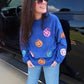Jack-o’-lantern Sequin Corded Crews