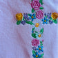 Embroidered Floral Cross Tee
