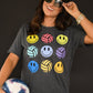 Neon Volleyballs And Smileys Tee