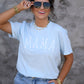 Mama Dainty Blue Bows Tee
