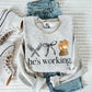 He is working - multiple styles/careers
