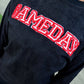 Red Chenille Sequin Game Day Patch Corded Crew