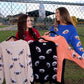 Sequin Football Corded Crews