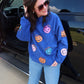 Jack-o’-lantern Sequin Corded Crews