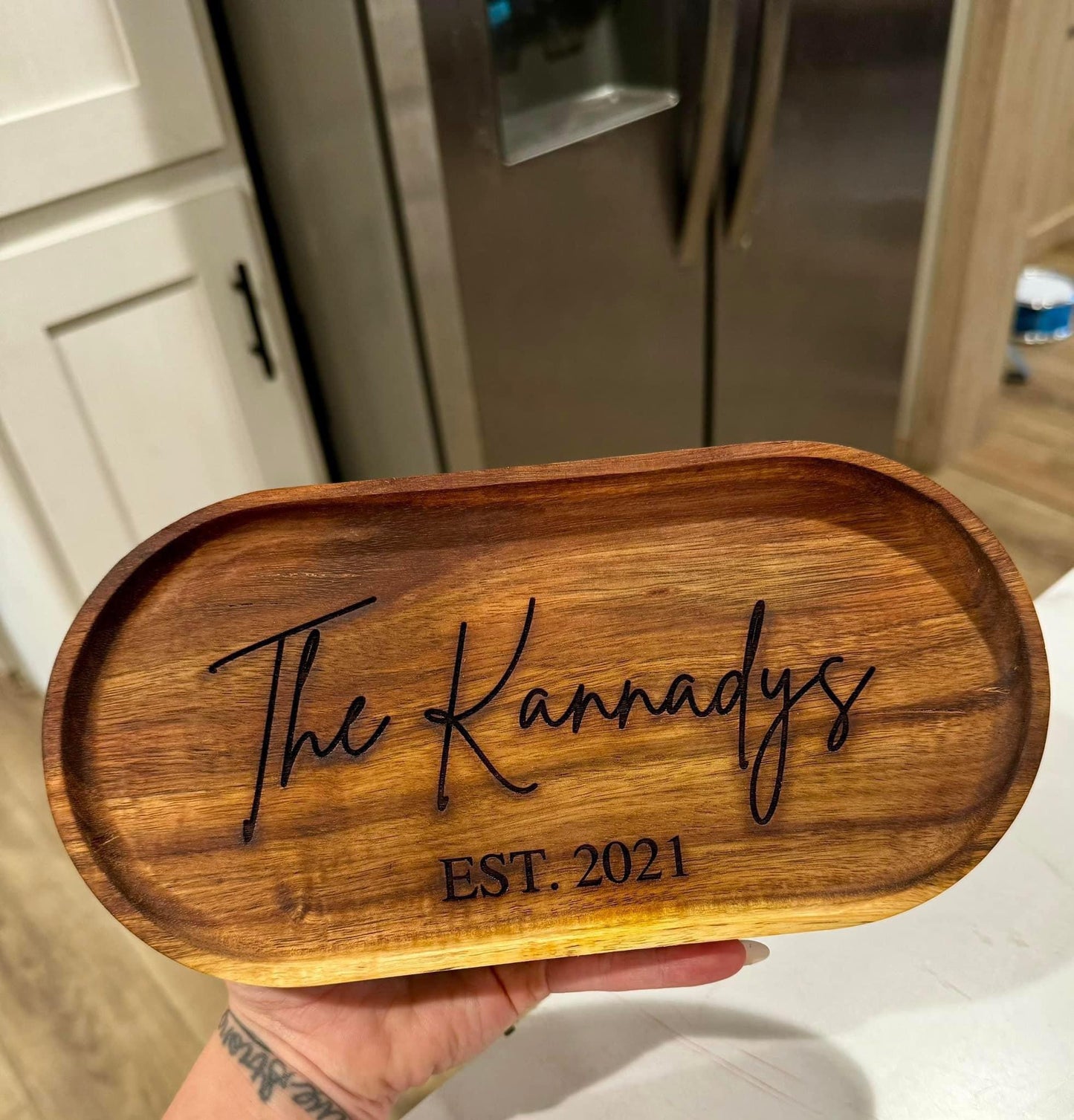 Catch All Engraved Personalized Trays