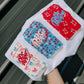 Red white  blue DP tee or sweatshirt