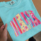 Neon Groovy Mama – Chalky Mint Tee | Retro Graphic T-Shirt