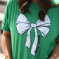 **SALE** RTS Green Game Day Bow Tee