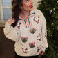 Sequin Santa Gifts Pullover